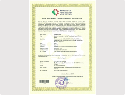 TKDN Certificate (F-NaOH)