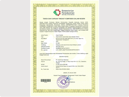 TKDN Certificate (HCl)